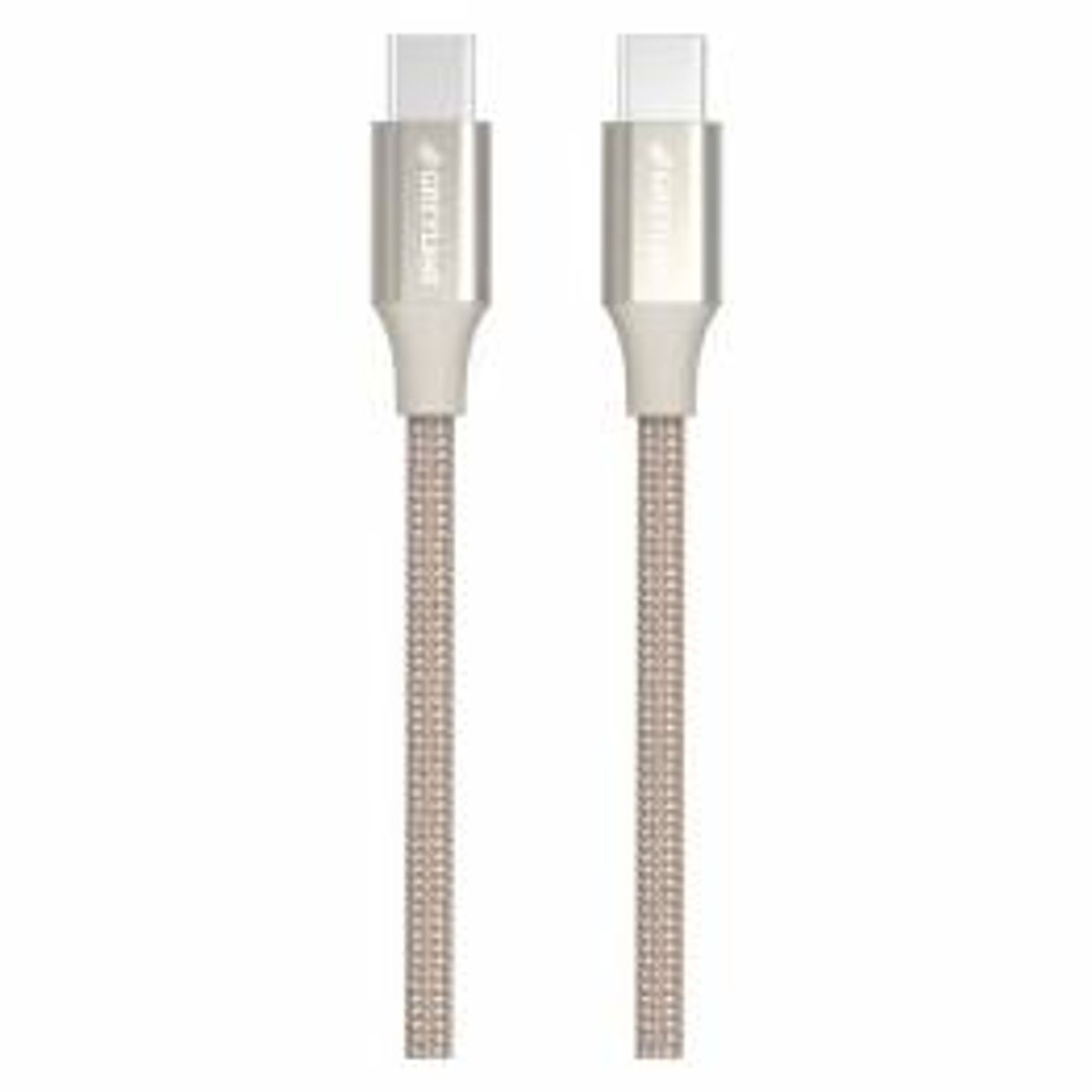 GreyLime Braided USB-C til USB-C 60W Kabel Beige 1 m