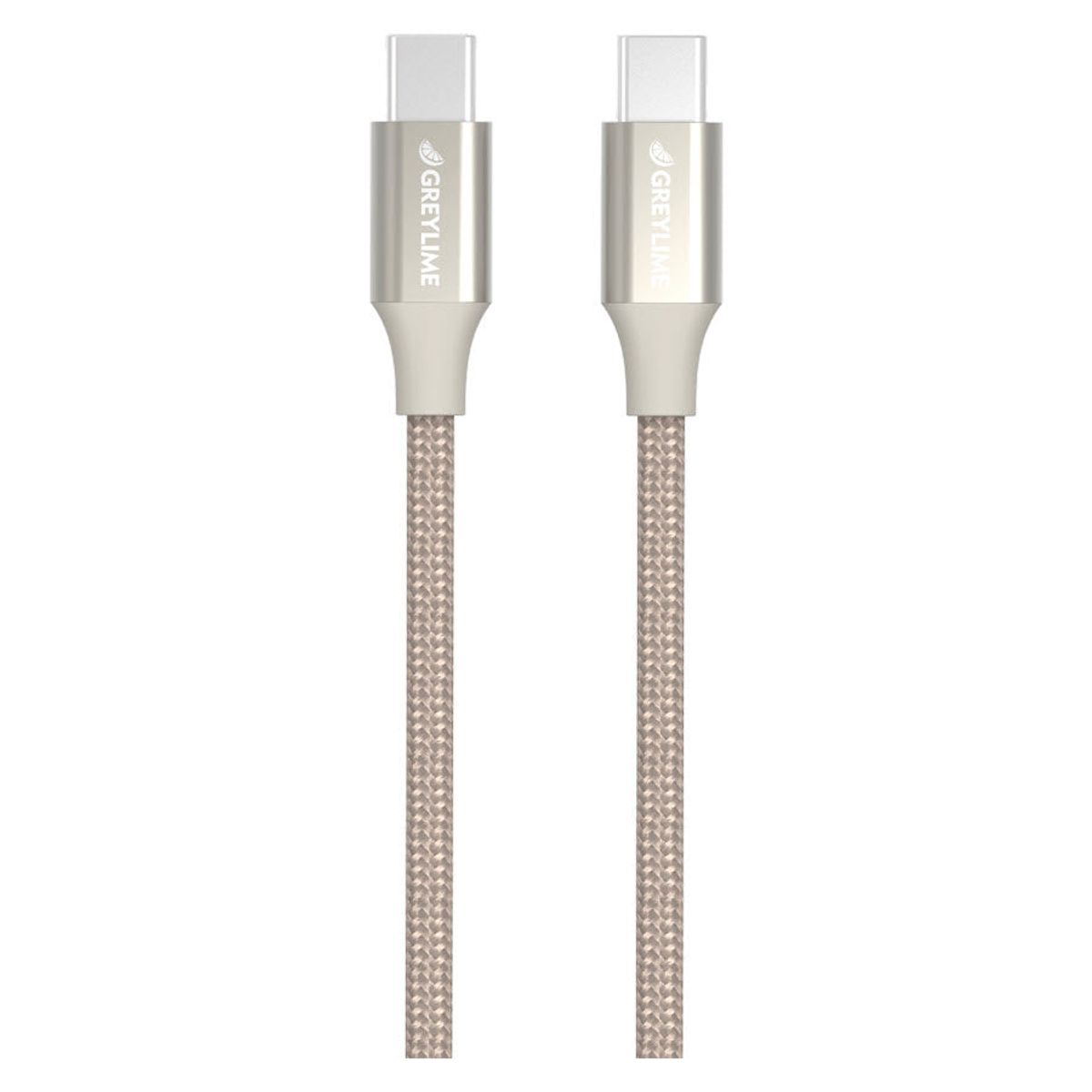 GreyLime Flettet USB-C til USB-C Kabel Beige 1 m