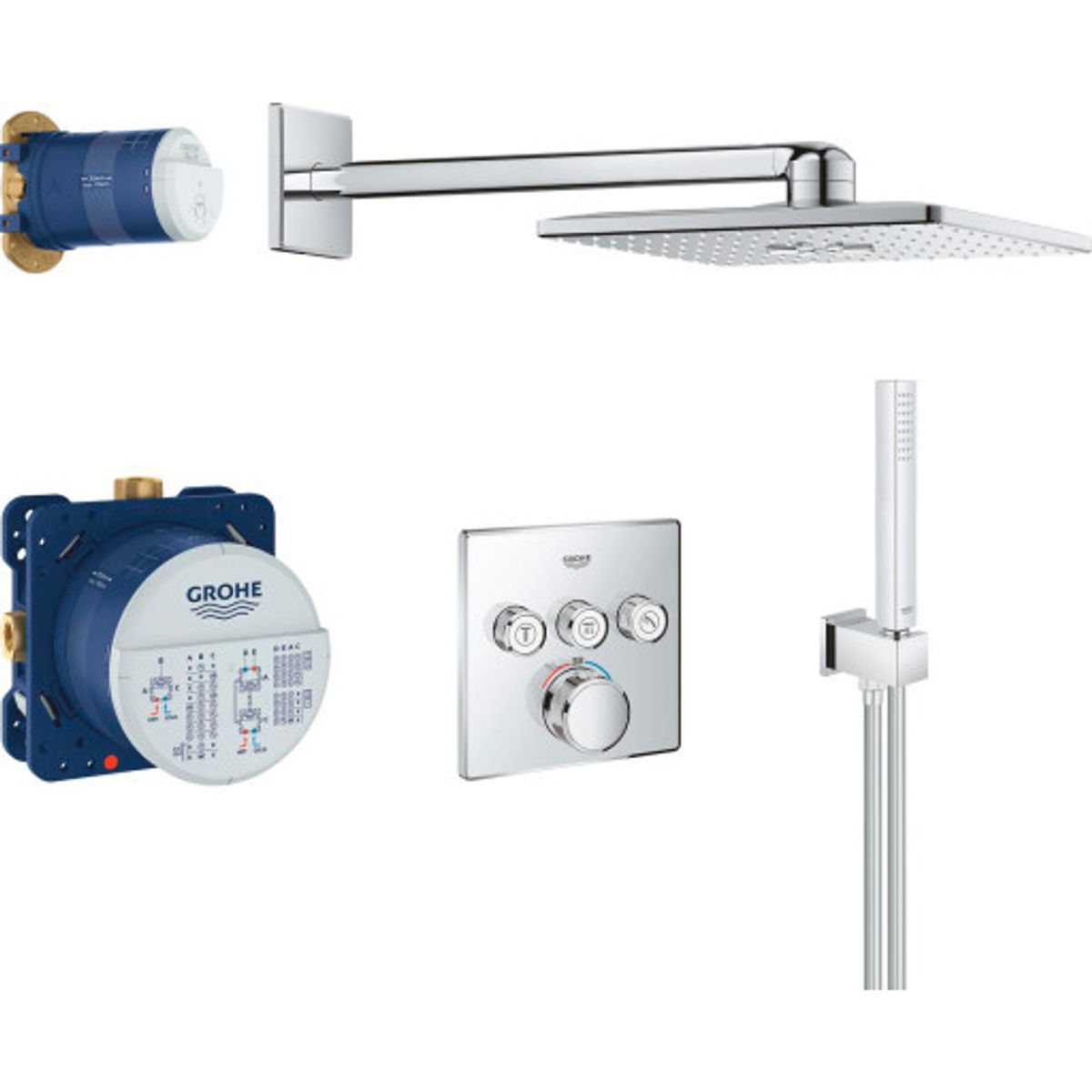 Grohe Grohtherm SmartControl 310 brusesæt, krom