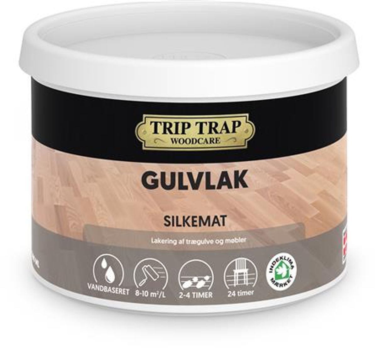 Gulvlak Silkemat 0,38L Farveløs