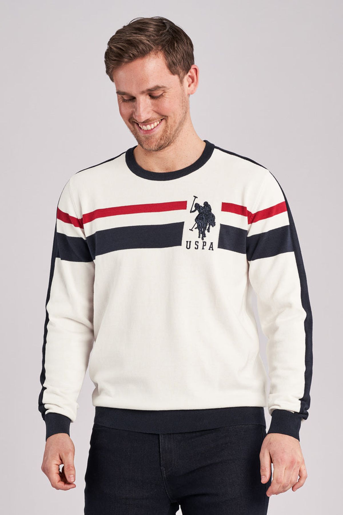 Gunnar Striktrøje - U.S. Polo Assn - Herre - XL