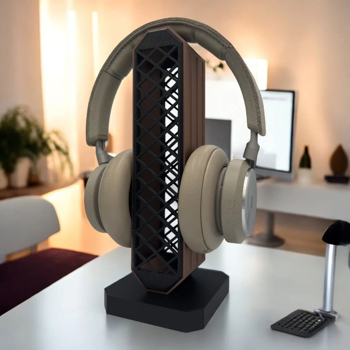 H3L Headset Holder - Silk - Sølv