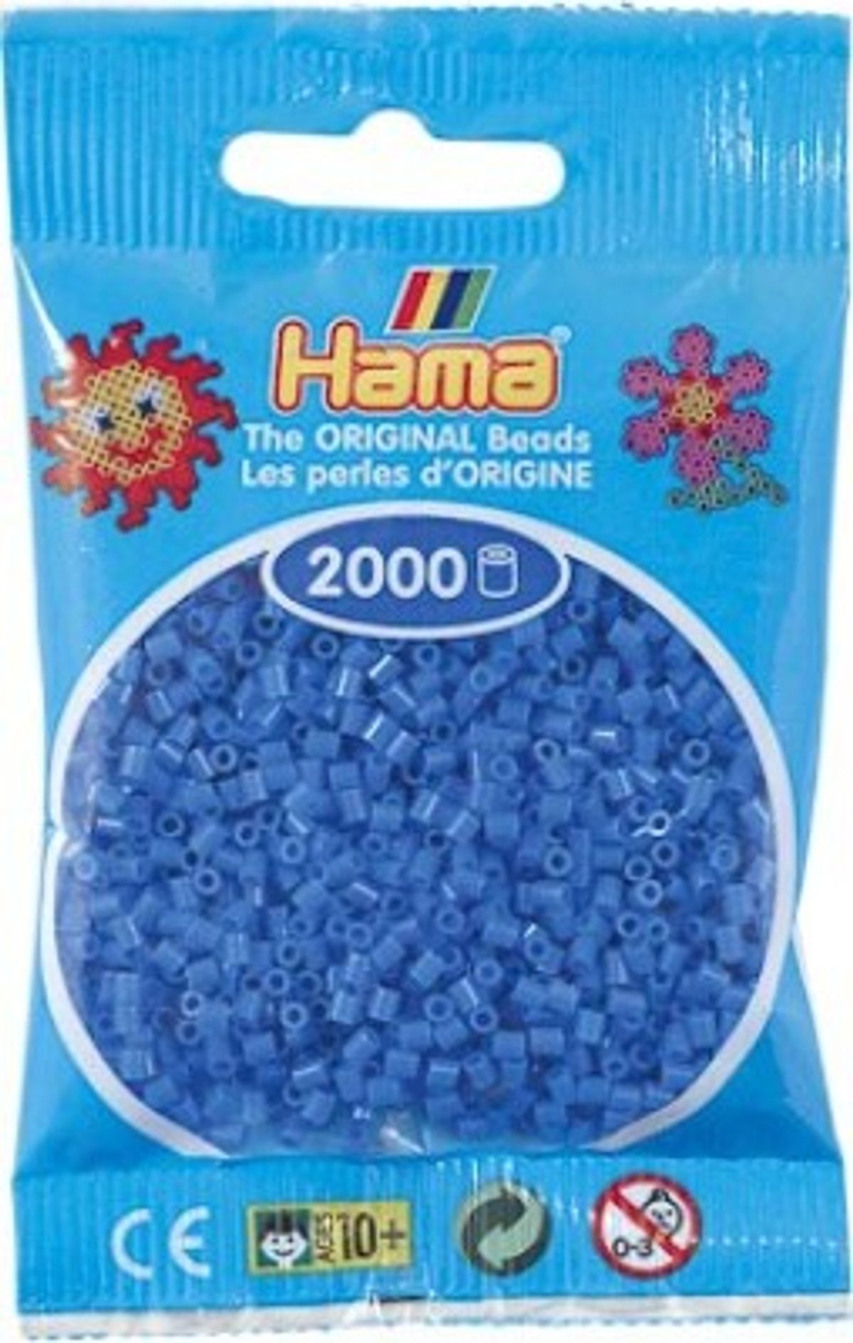 Hama Mini Perler - Lyseblå - 2.000 Stk. - 501-09