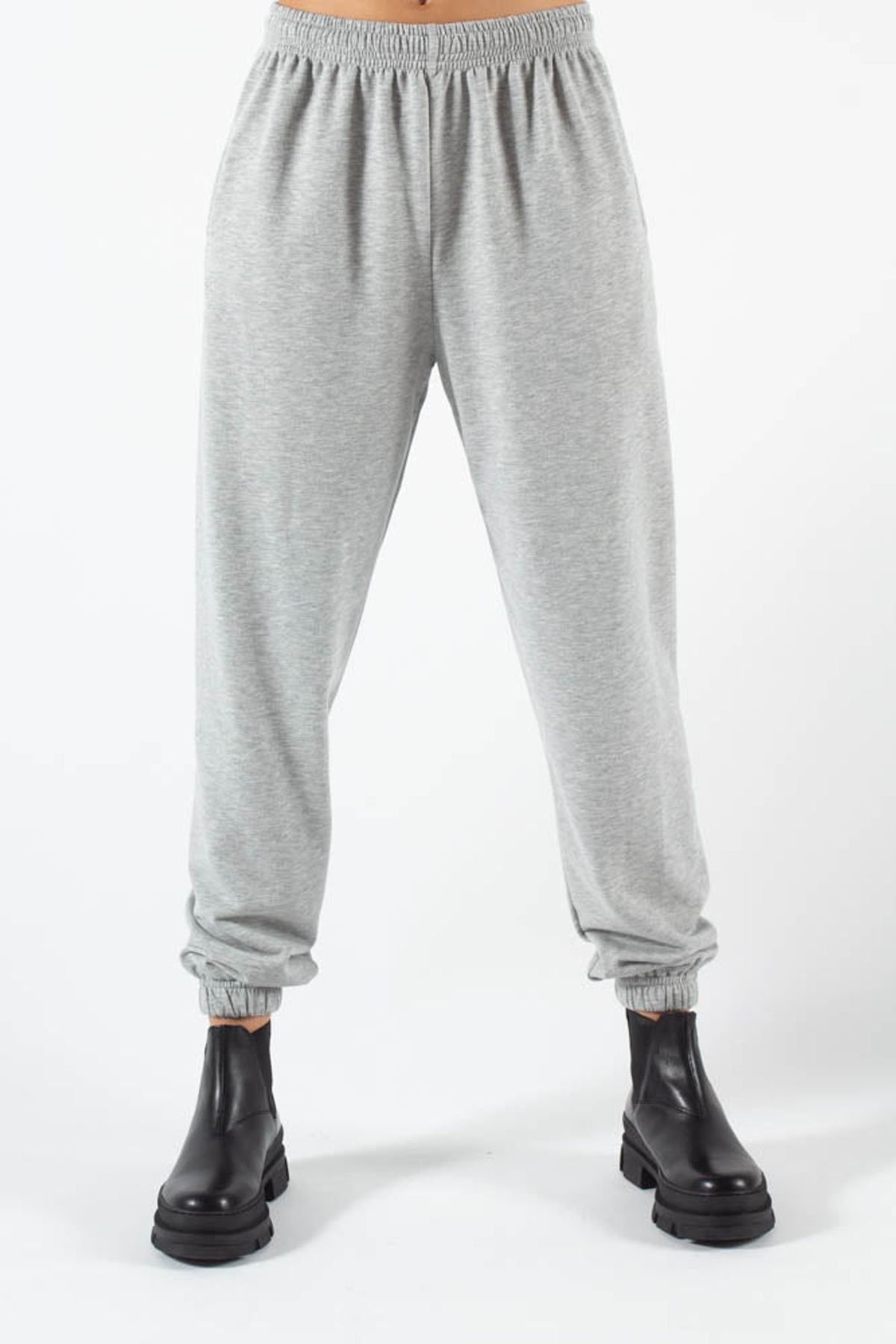 Hansen Pant - Grey melange - irréel - Grå S