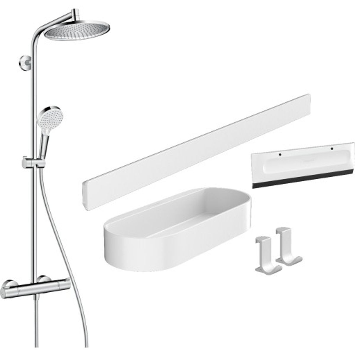 Hansgrohe Crometta S 240 brusesæt, vandbesparende, krom