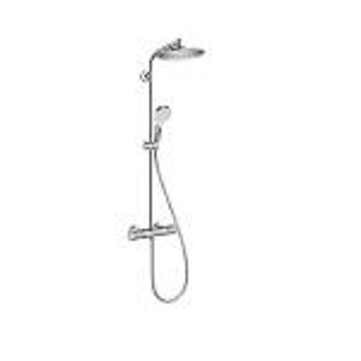 hansgrohe Crometta S 240 showerpipe. Krom