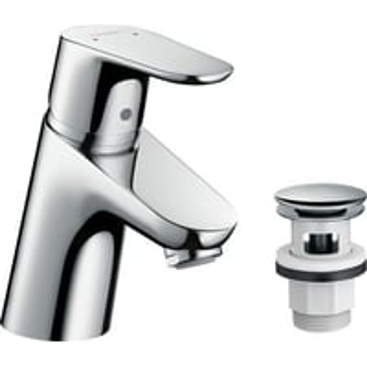 Hansgrohe Focus 70 - 1-grebs hndvaskarmatur med push-open bundventil, krom