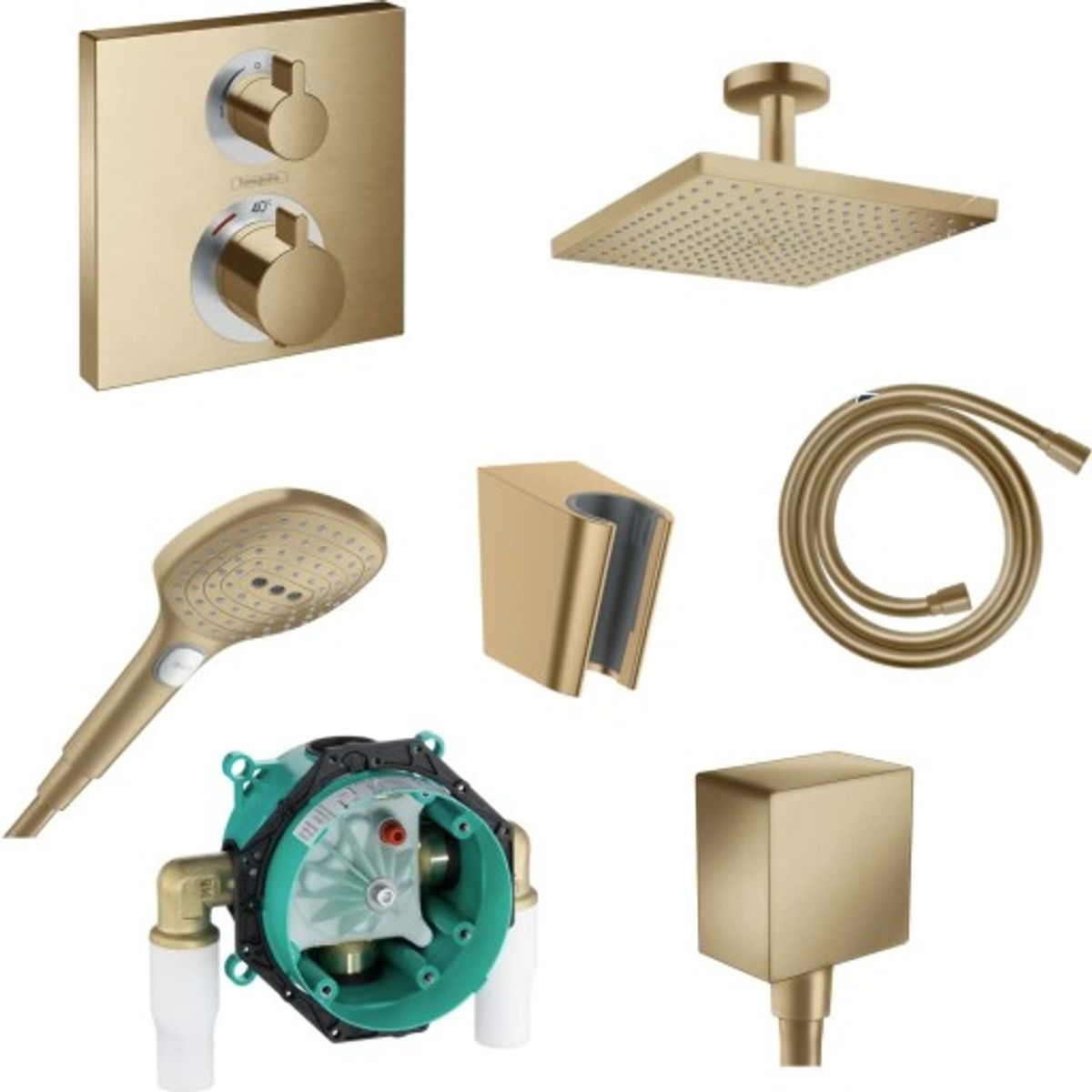 Hansgrohe Raindance brusesæt, bronze