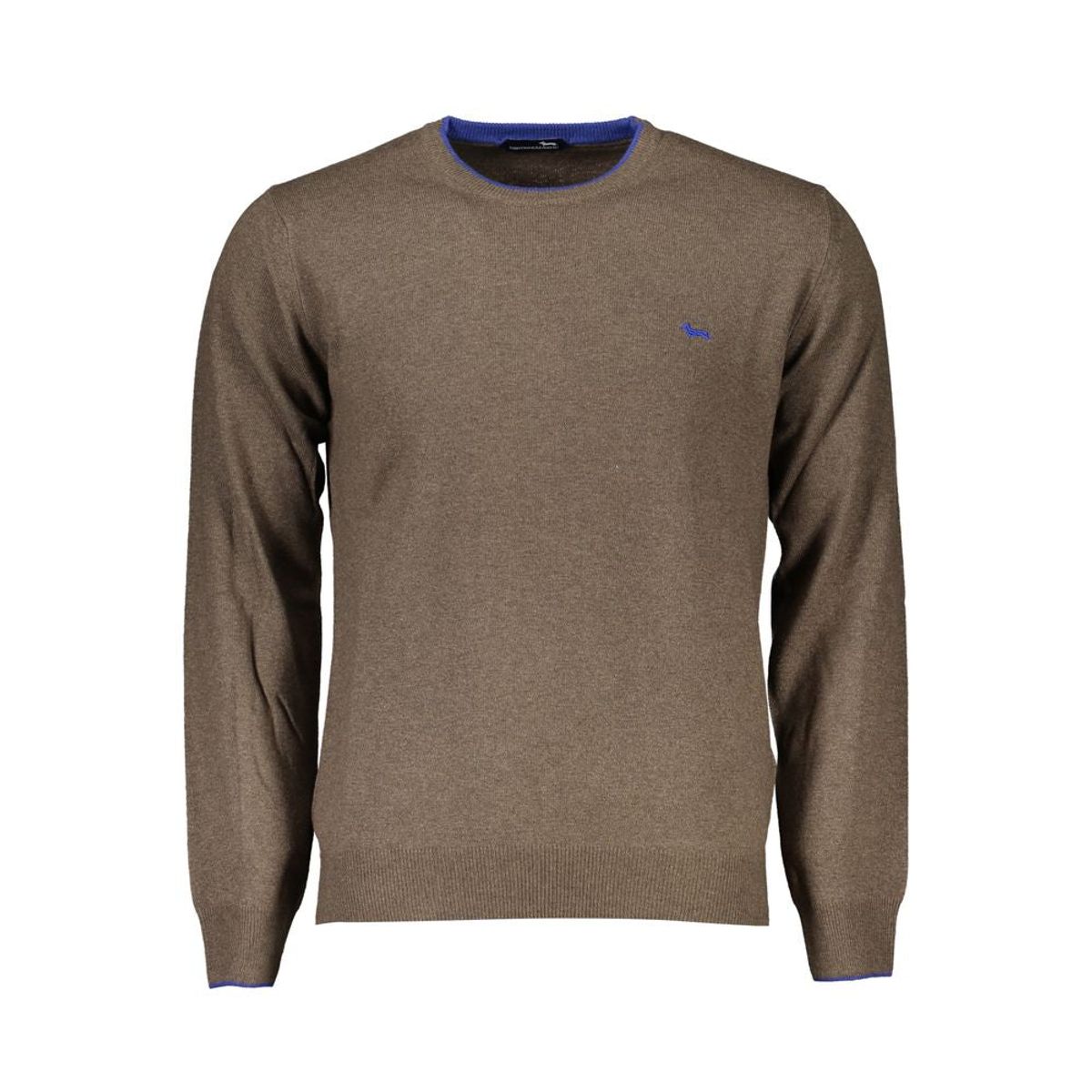 Harmont & Blaine Elegant Crew Neck Contrast Detail Sweater