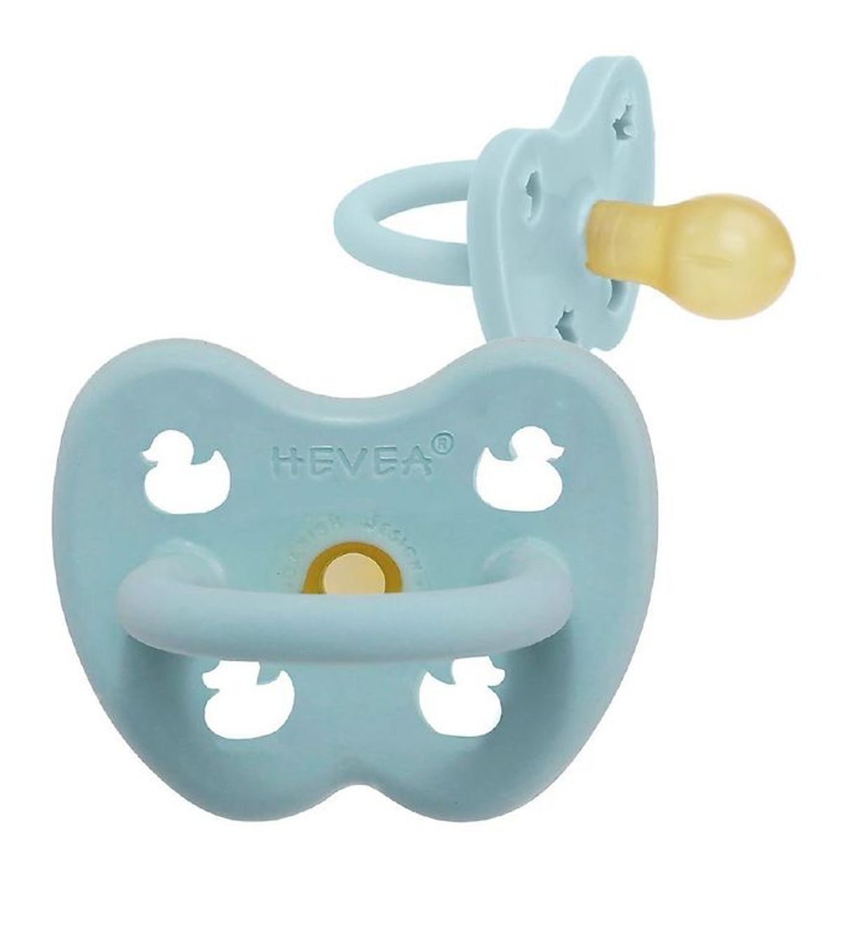 Hevea Sut - 0-3 mdr - Naturgummi - Baby Blue m. Ænder