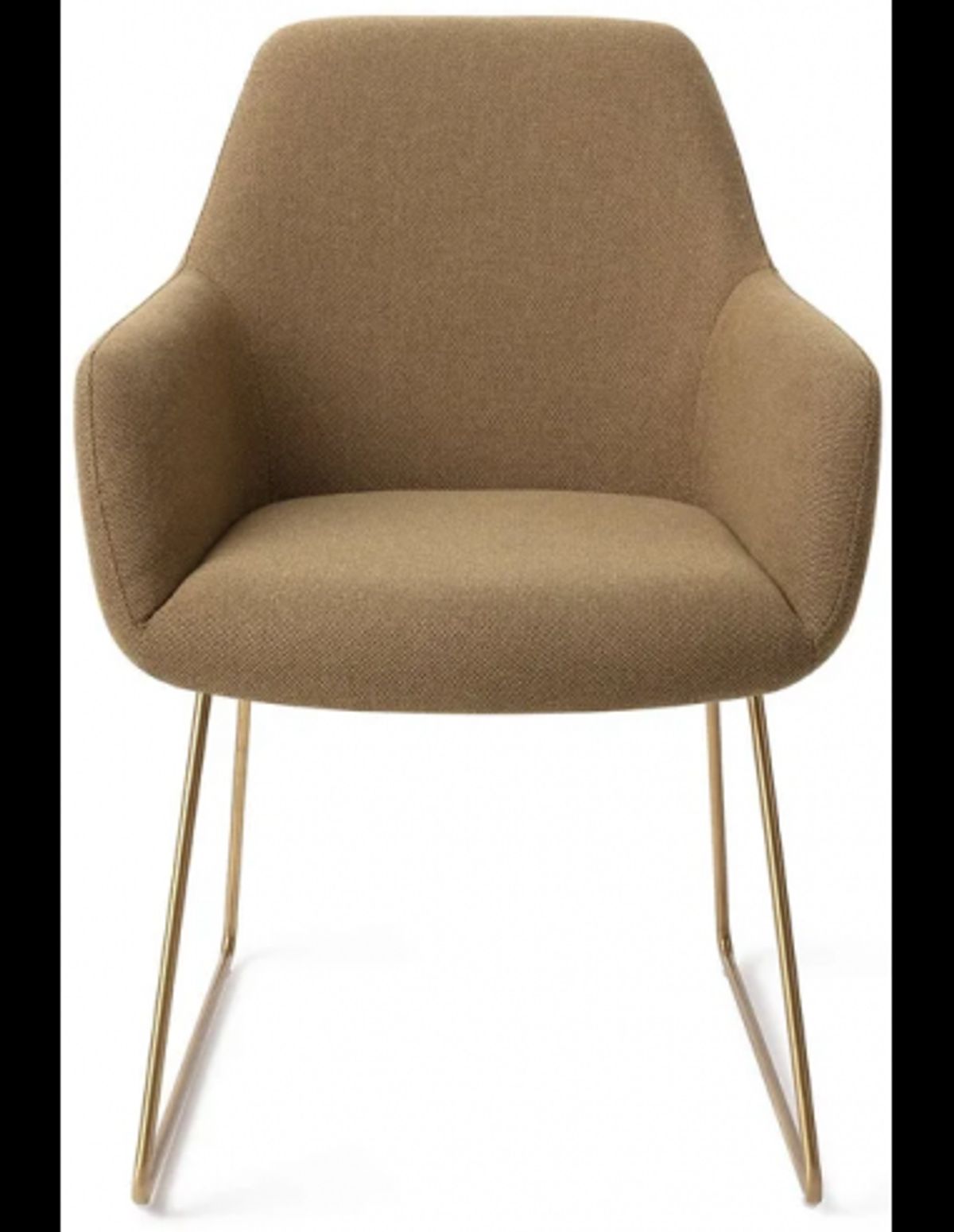 Hiroo spisebordsstol H84 cm polyester - Guld/Taupe