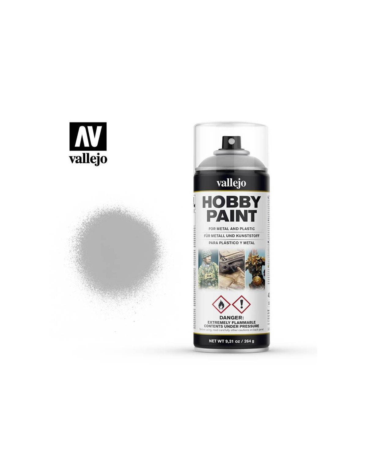 Hobby Paint Primer Basis Basic Grey - Spraymaling - Vallejo