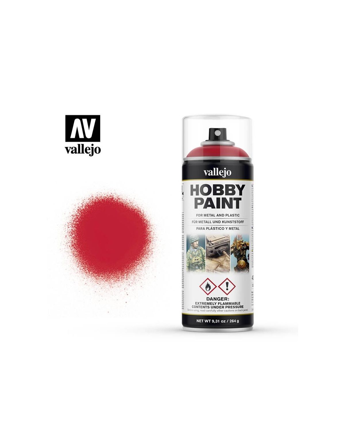 Hobby Paint Primer Basis Bloody Red - Spraymaling - Vallejo