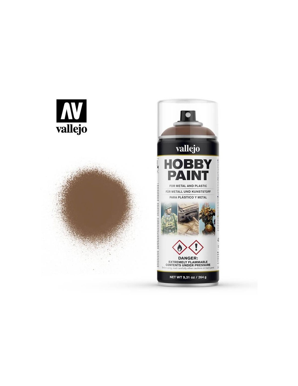 Hobby Paint Primer Basis Fantasy Beasty Brown - Spraymaling - Vallejo