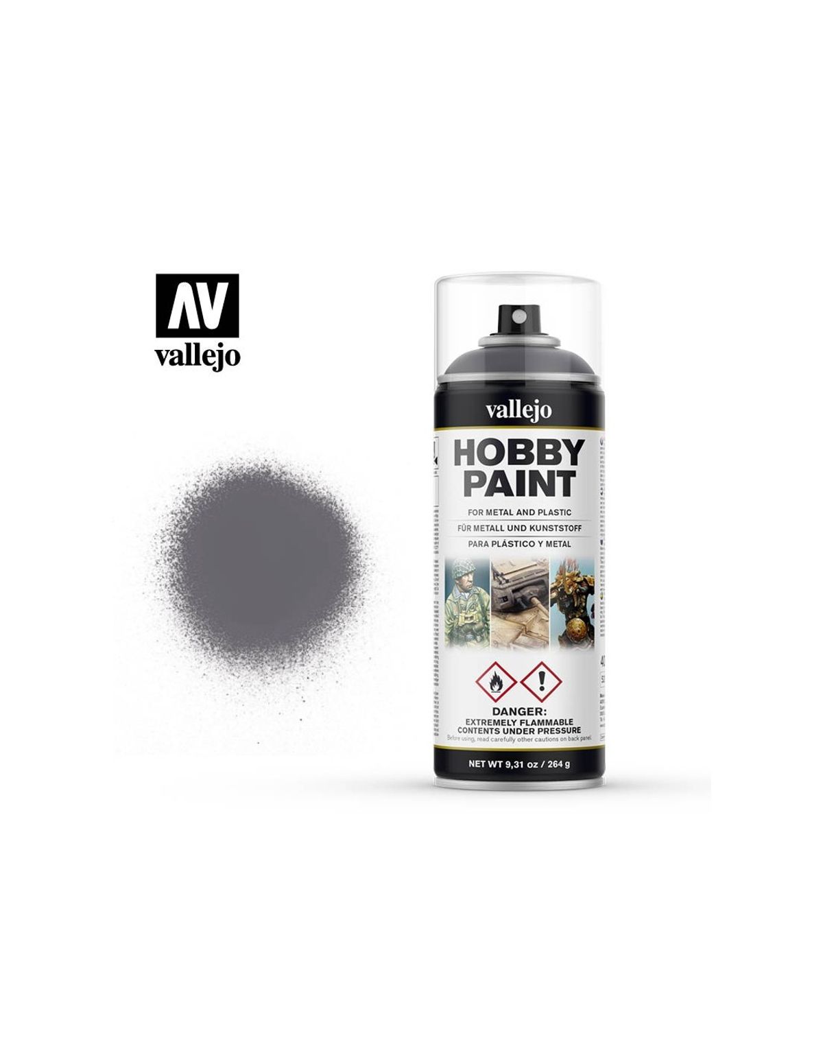 Hobby Paint Primer Basis Fantasy Gunmetal - Spraymaling - Vallejo