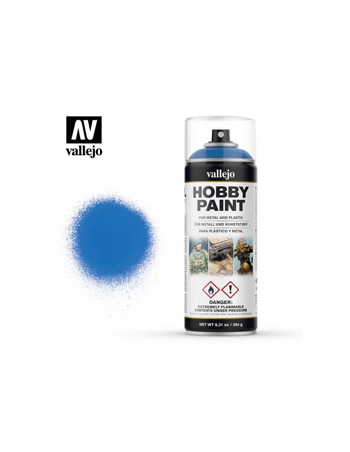 Hobby Paint Primer Basis Fantasy Magic Blue - Spraymaling - Vallejo