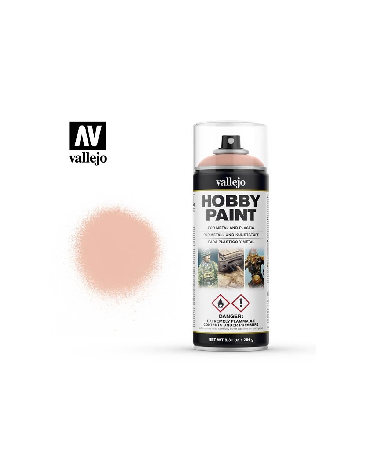 Hobby Paint Primer Basis Fantasy Pale Flesh - Spraymaling - Vallejo