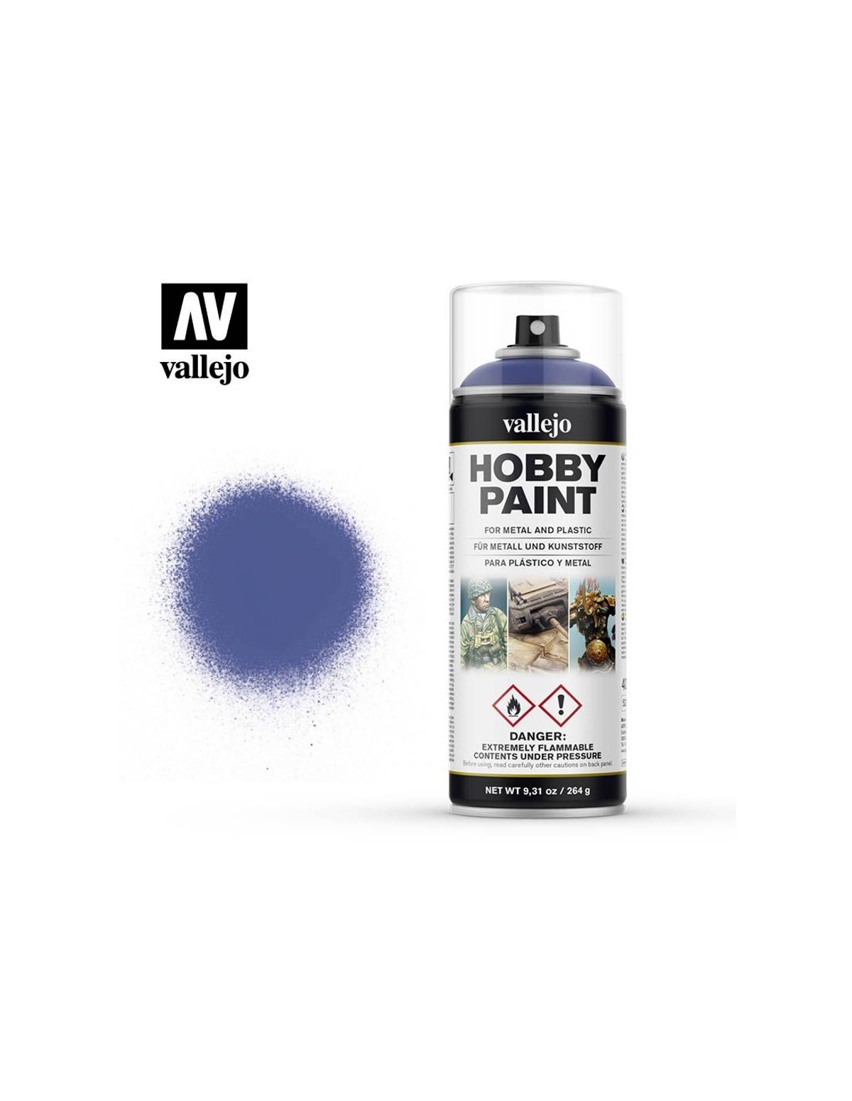 Hobby Paint Primer Basis Fantasy Ultramarine Blue - Spraymaling - Vallejo