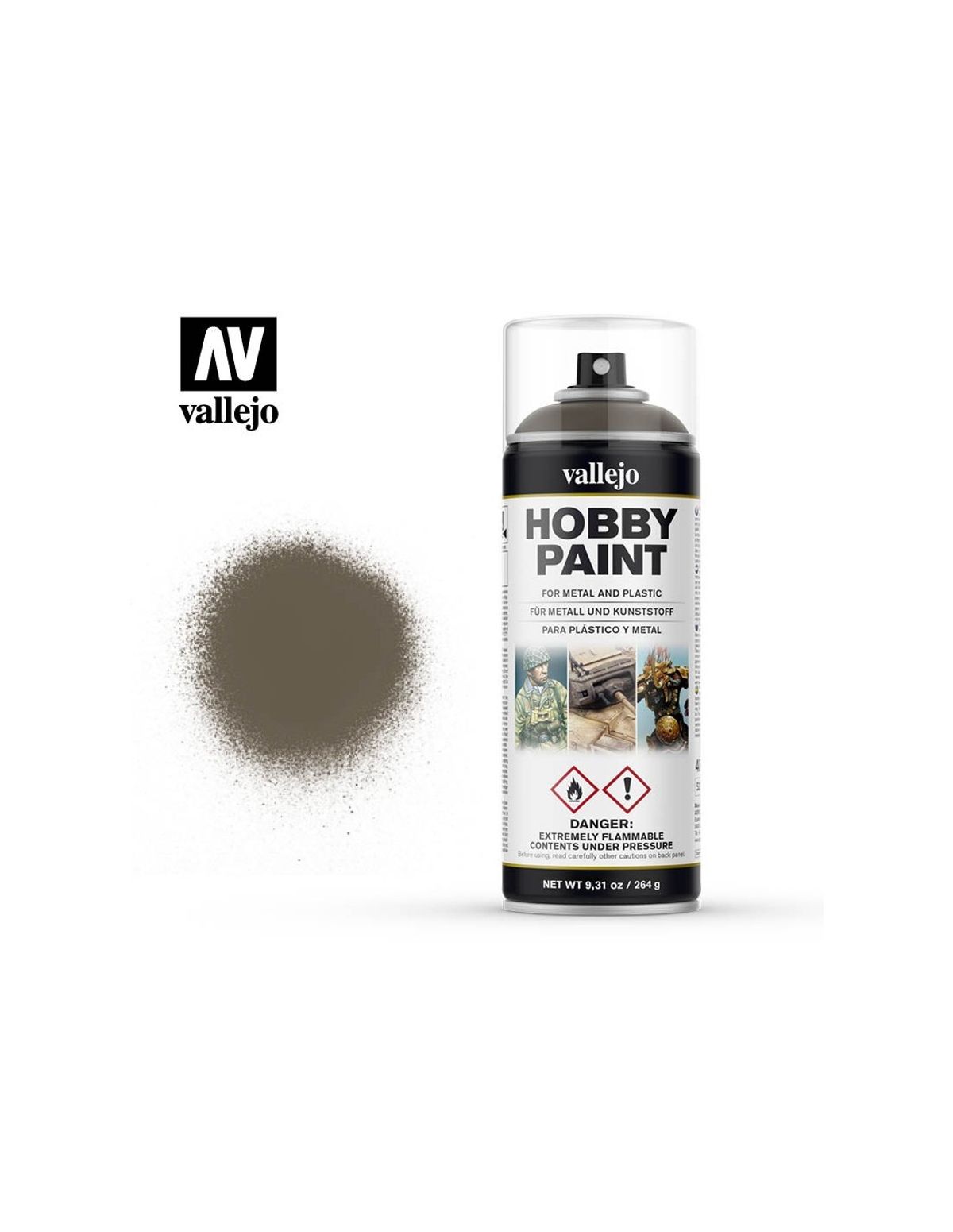 Hobby Paint Primer - US Olive Drab - Spraymaling - Vallejo