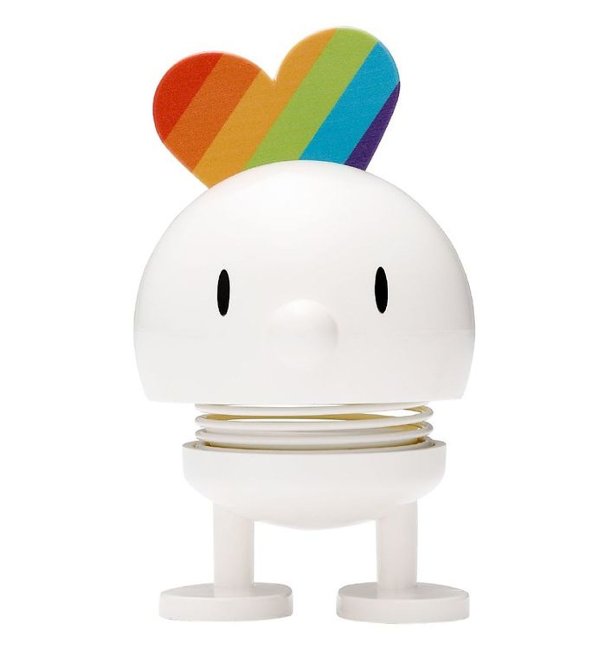 Hoptimist Baby Bumble - Rainbow - 7 cm - Hvid