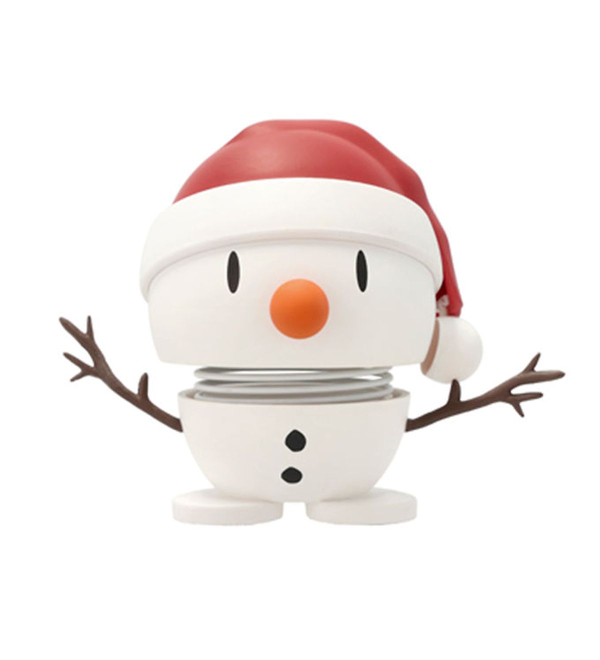 Hoptimist Soft Santa Snowman - 7,5 cm - Hvid