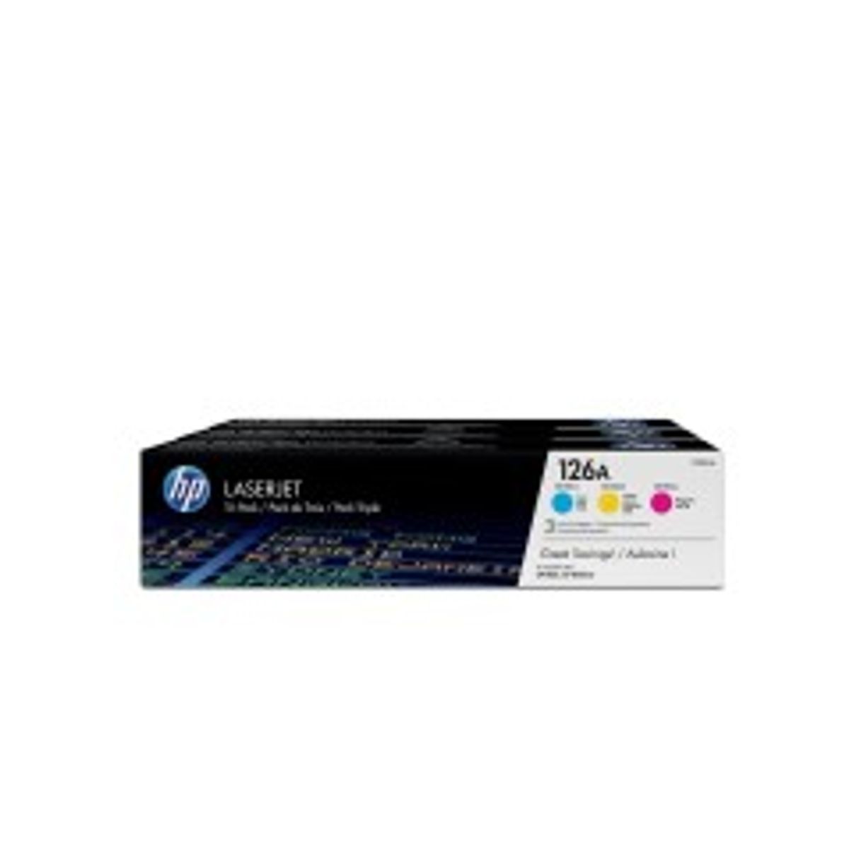 HP 126A Gul Cyan Magenta 1000 sider Toner CF341A