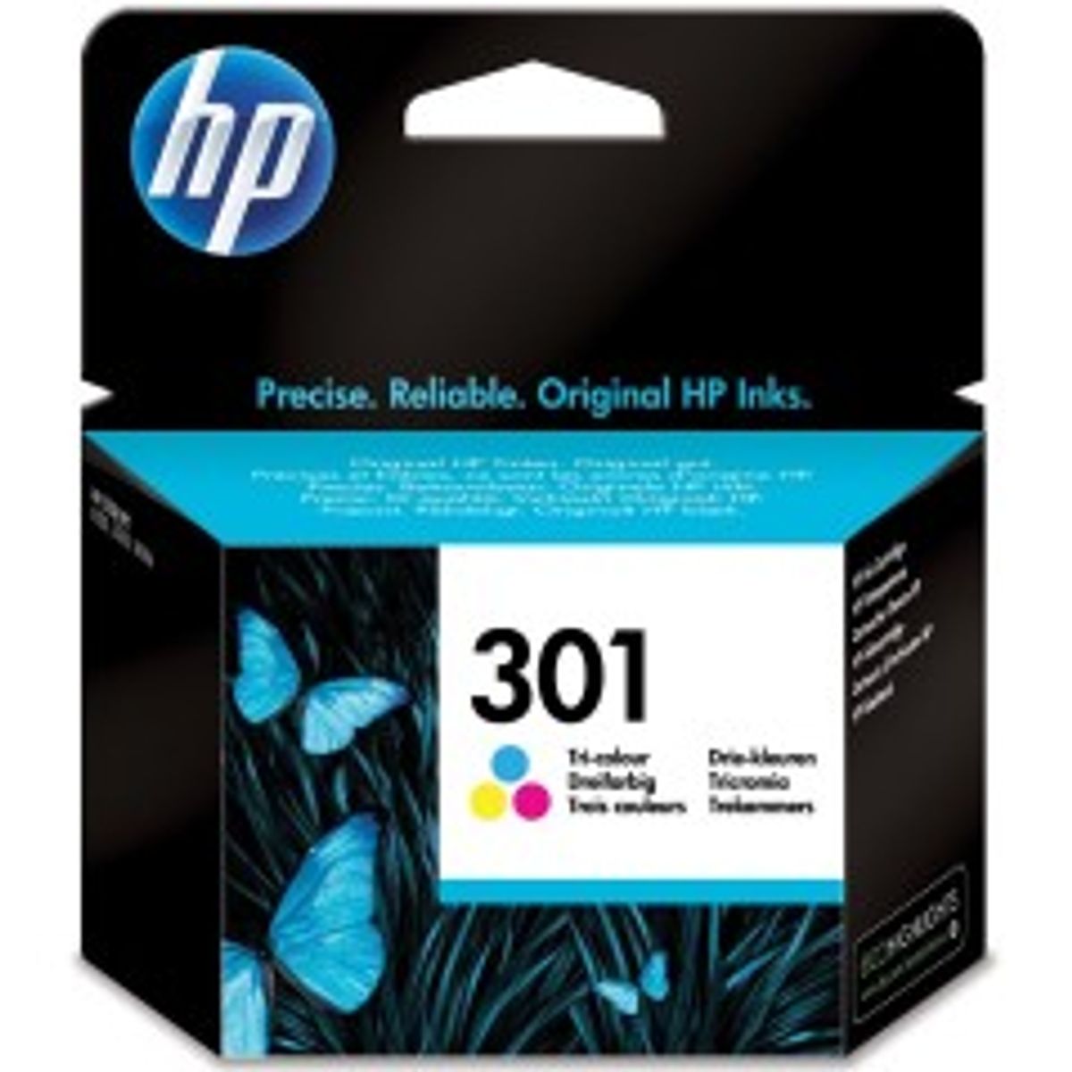 HP 301 Farve (cyan, magenta, gul) 150 sider Blæk CH562EE