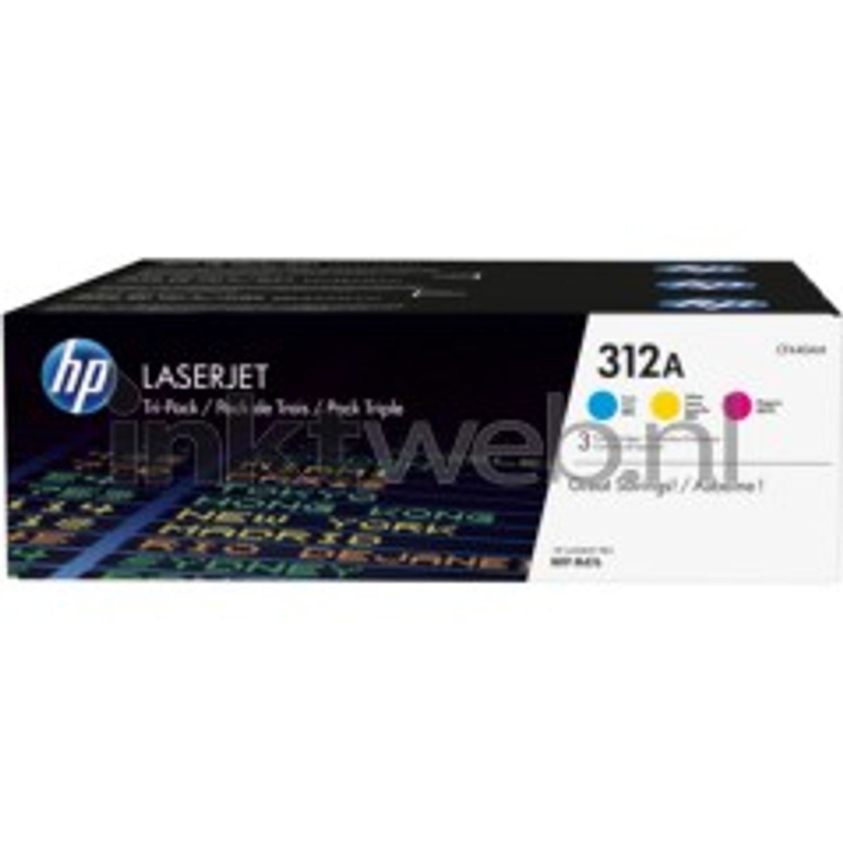 HP 312A Gul Cyan Magenta 2700 sider Toner CF440AM