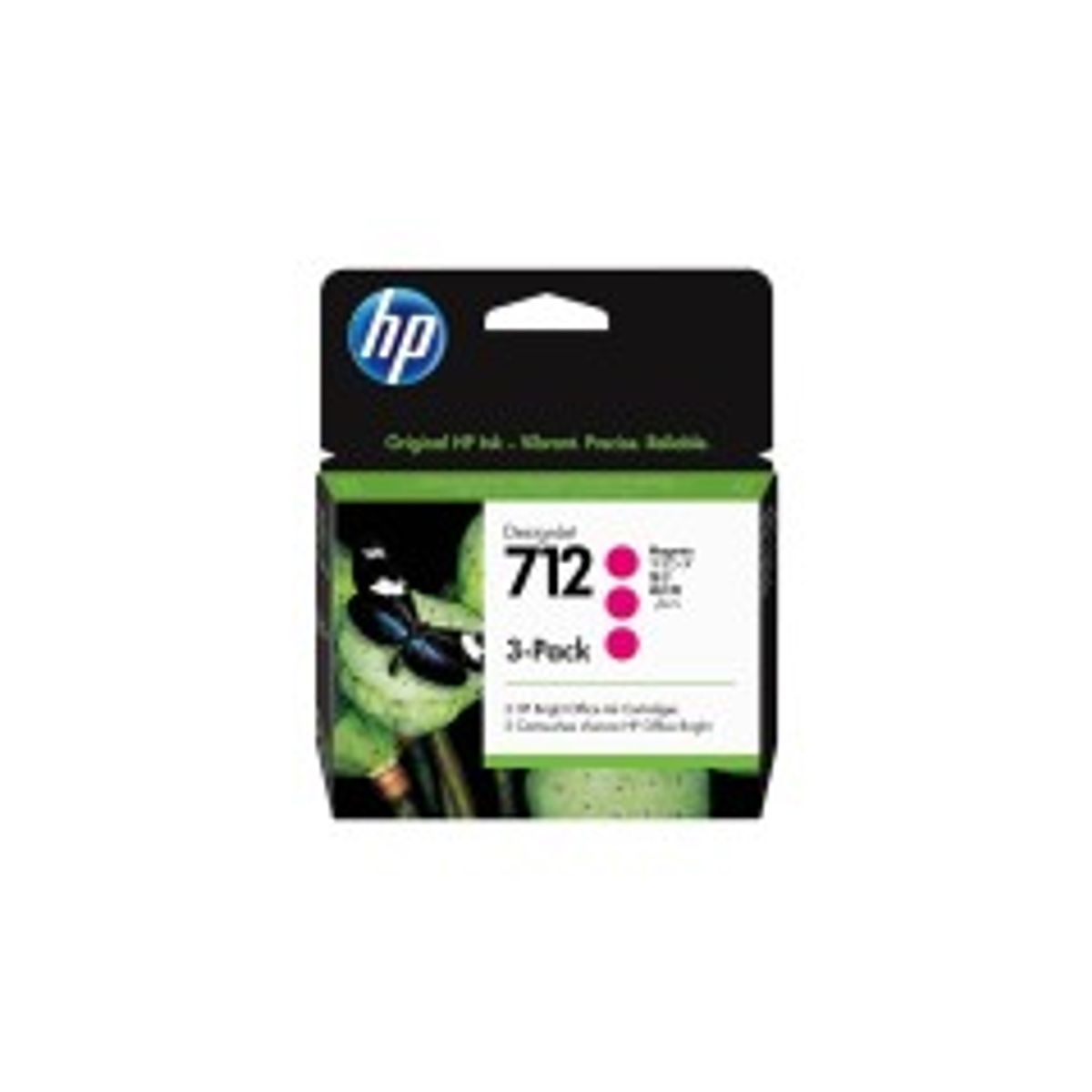 HP 712 Magenta Blæk 3ED78A