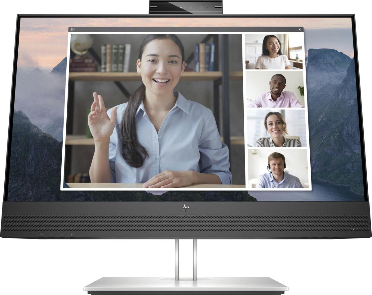 HP E24mv G4 Conferencing Monitor 23.8 1920 x 1080 (Full HD) VGA (HD-15) HDMI DisplayPort 60Hz Pivot Skærm