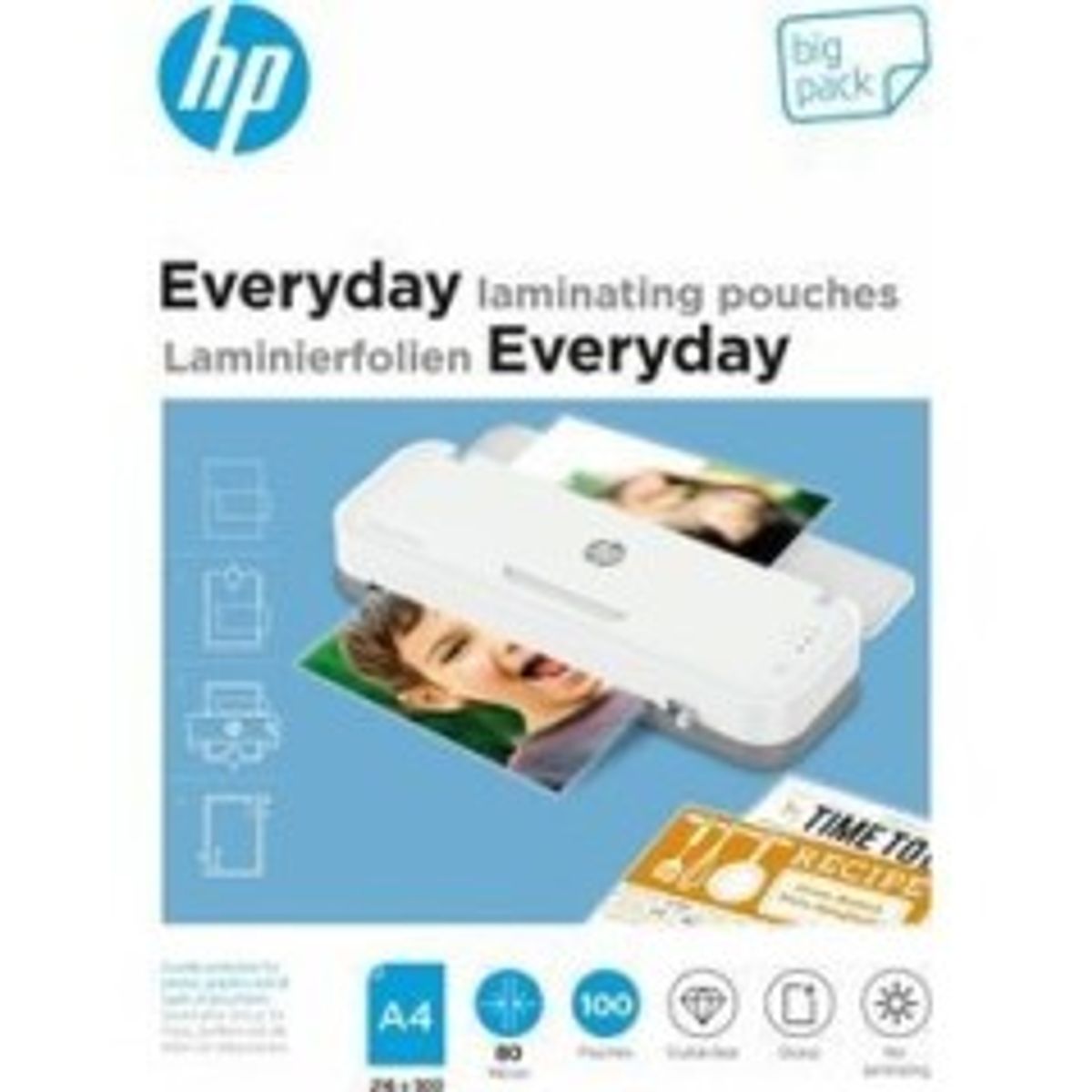 HP Everyday Lamineringslommer A4 80 micron (x100 pcs)