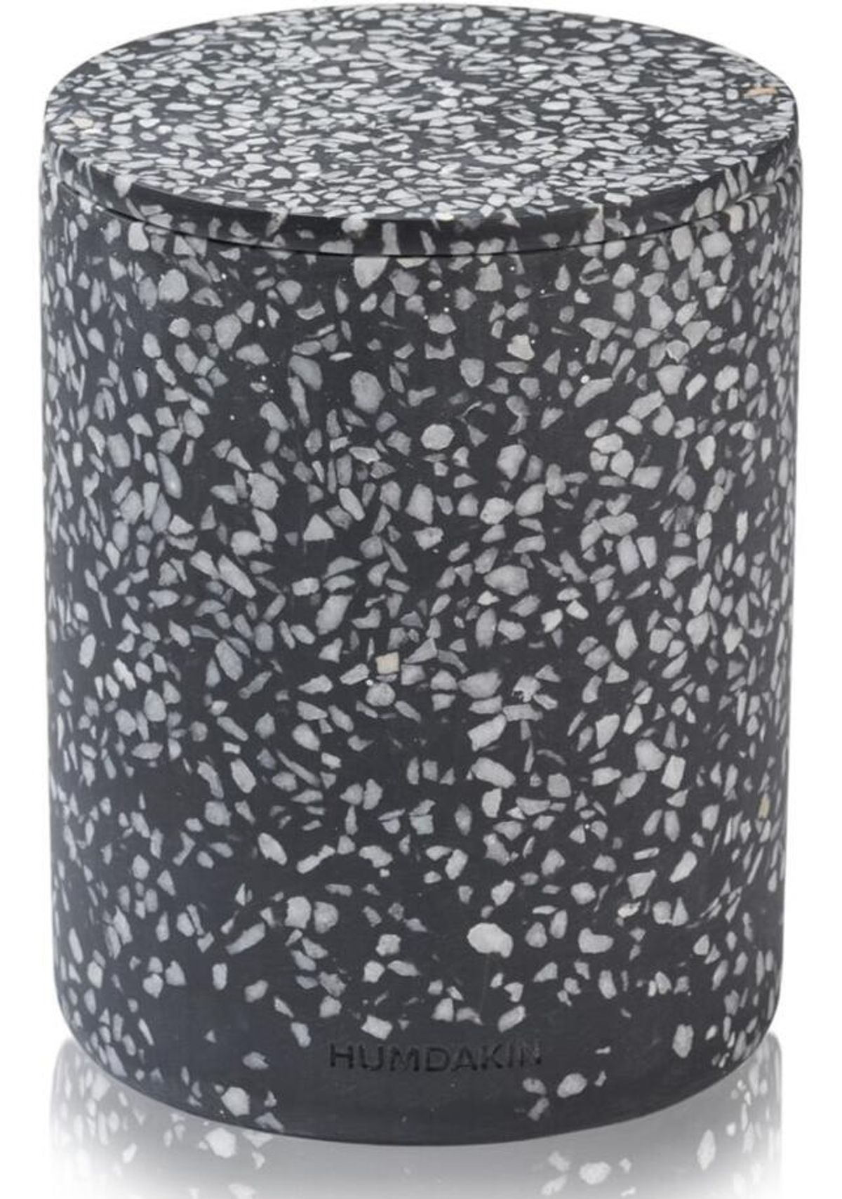 Humdakin BOLOGNA Terrazzo Vase med låg, sort