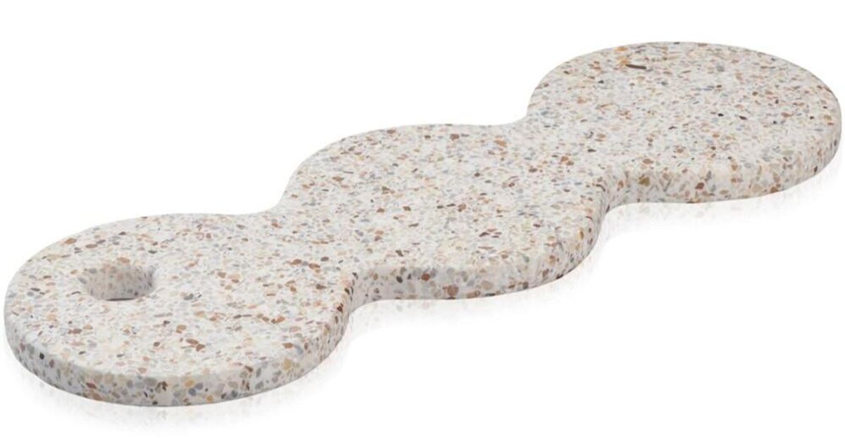 Humdakin TORINO Terrazzo Plade, rød/beige