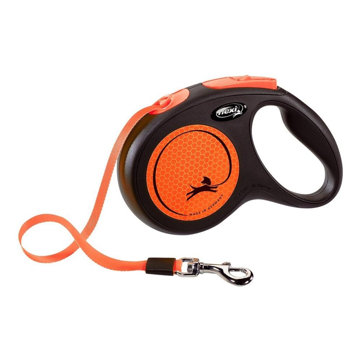 Hundesnor Flexi NEW NEON 5 m Orange Størrelse M