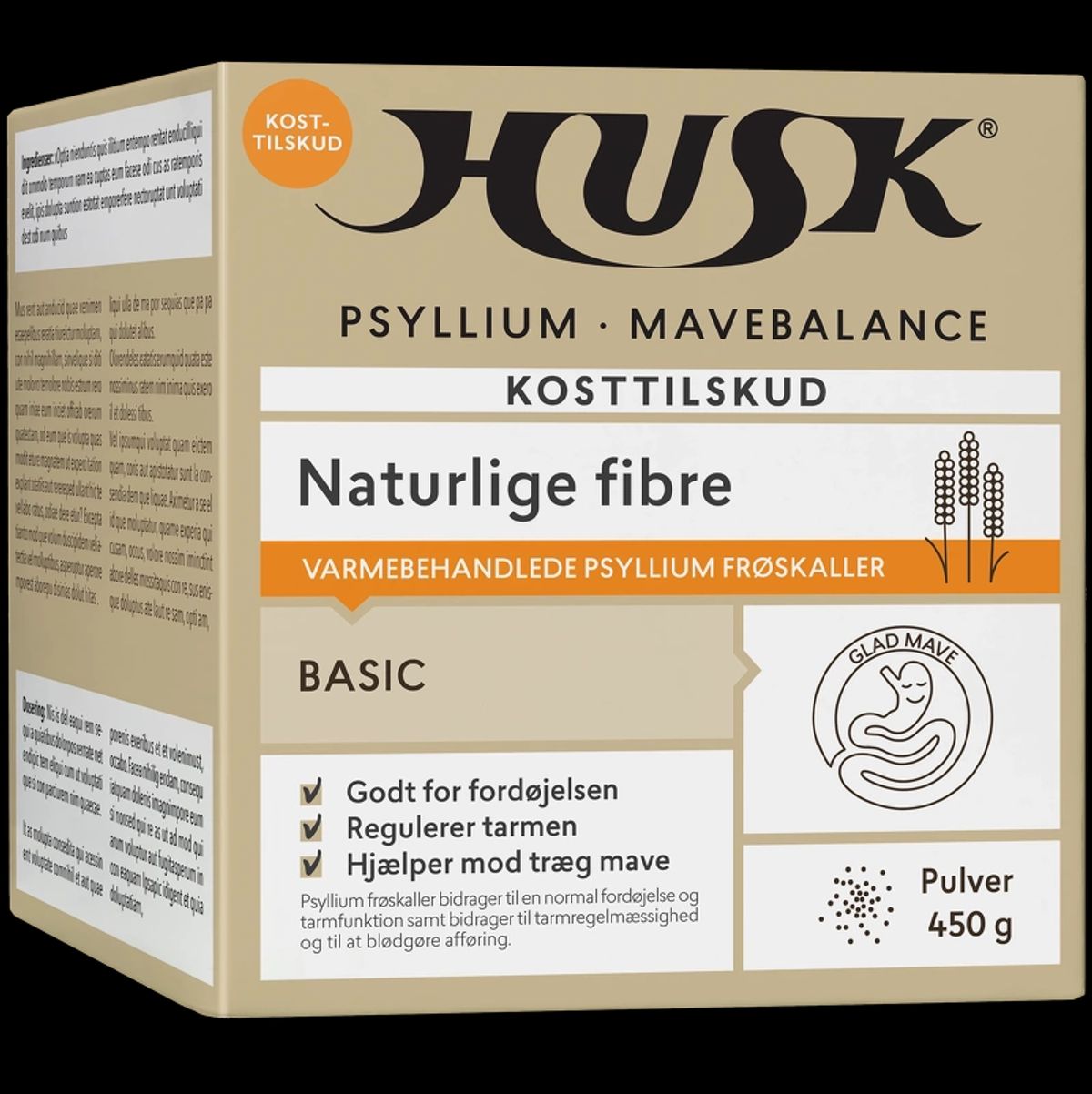 HUSK Psyllium Mavebalance Pulver 450 gr.