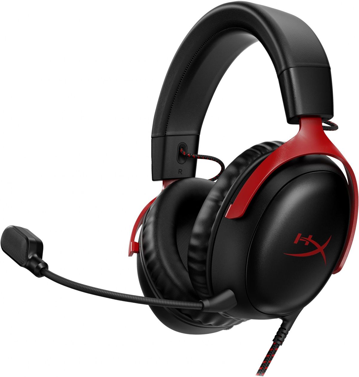 HyperX Cloud 3 Kabling Headset Sort Rød