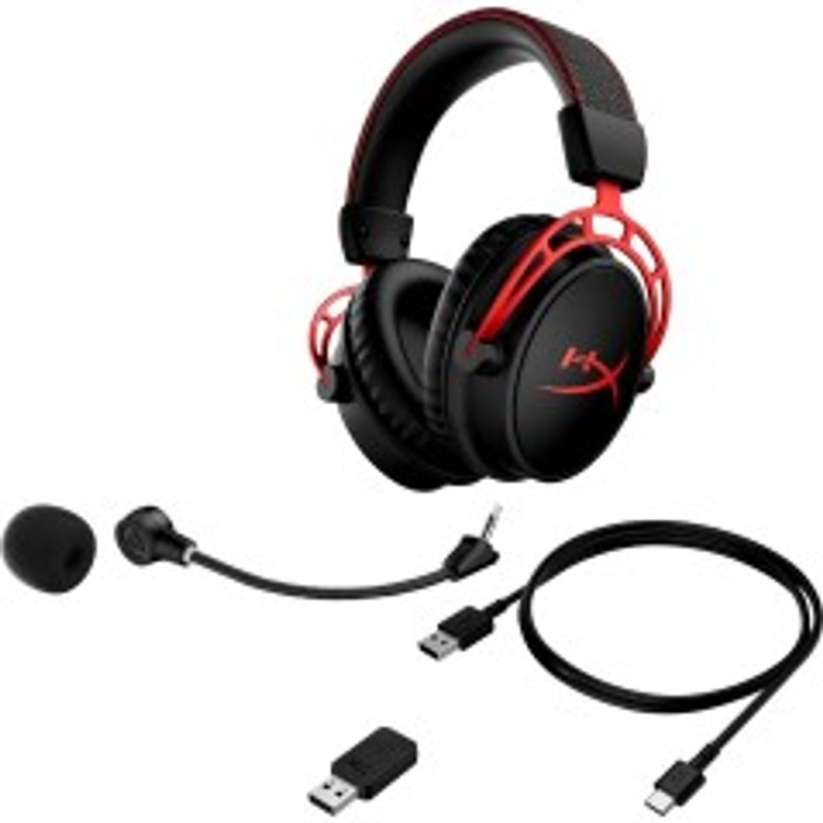 HyperX Cloud Alpha Trådløs Headset Sort Rød