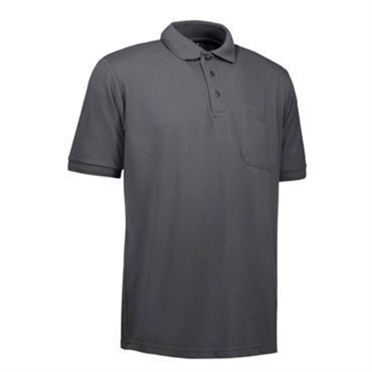 Id Pro Wear Polo Med Brystlomme 0320 Koks Grå-5xl