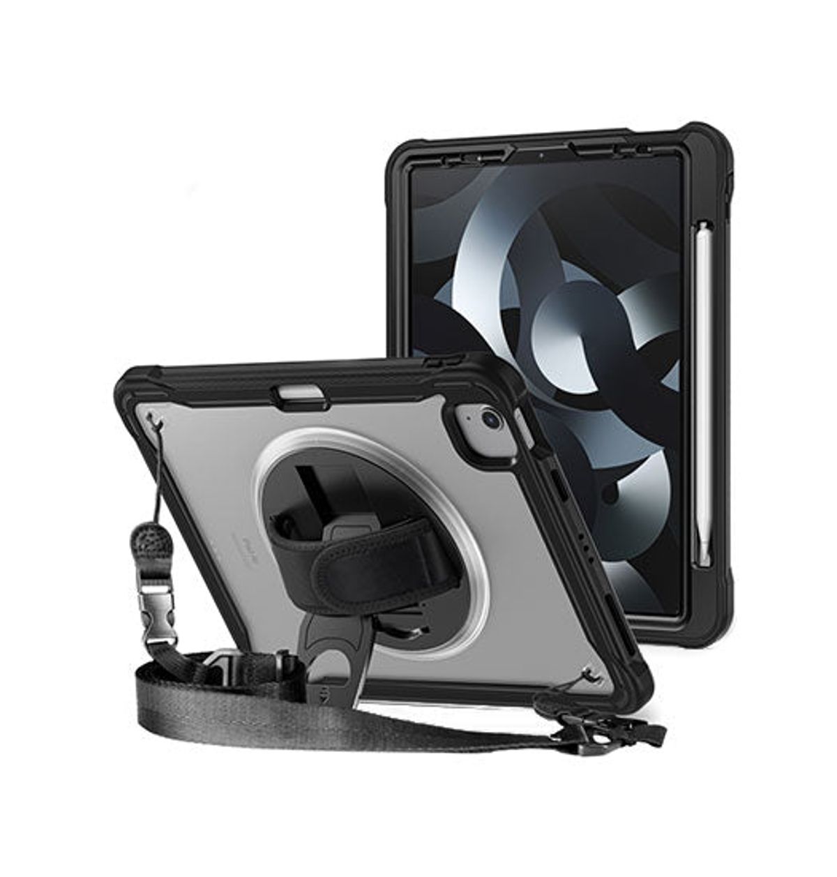 iPad Air 4/5 (2020/2022) - 360° Heavy-Duty Håndværker Cover - Sort