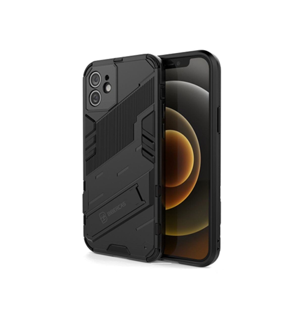 iPhone 11 - Eagle&trade; PRZ Stødsikkert Cover M. Kickstand - Sort