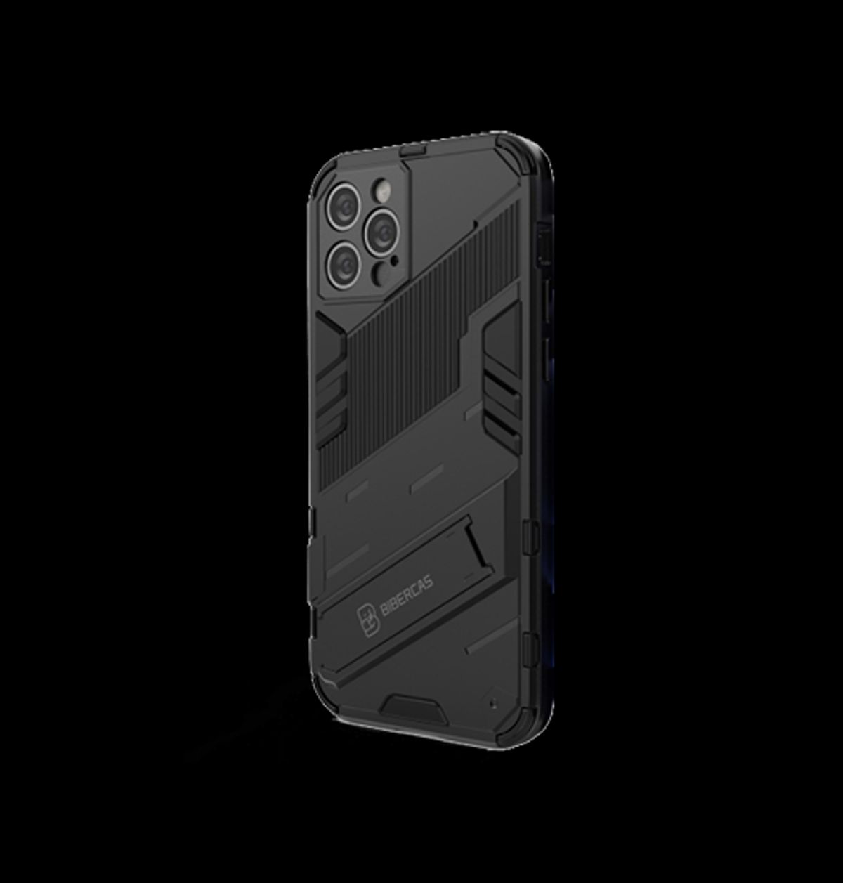 iPhone 11 Pro - Eagle&trade; PRZ Stødsikkert Cover M. Kickstand - Sort