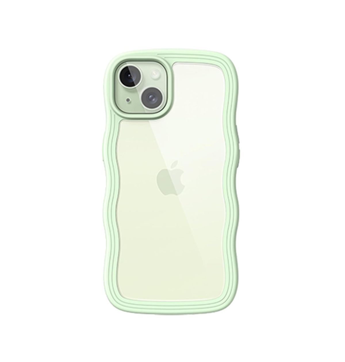 iPhone 13 - DeLX&trade; Wave Frame Silikone Cover - Grøn