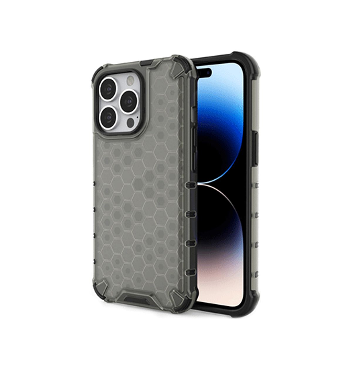 iPhone 14 Pro Max - D-Tech Armored Håndværker Cover - Sort