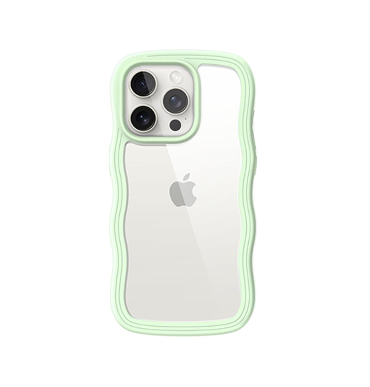 iPhone 14 Pro Max - DeLX&trade; Wave Frame Silikone Cover - Grøn