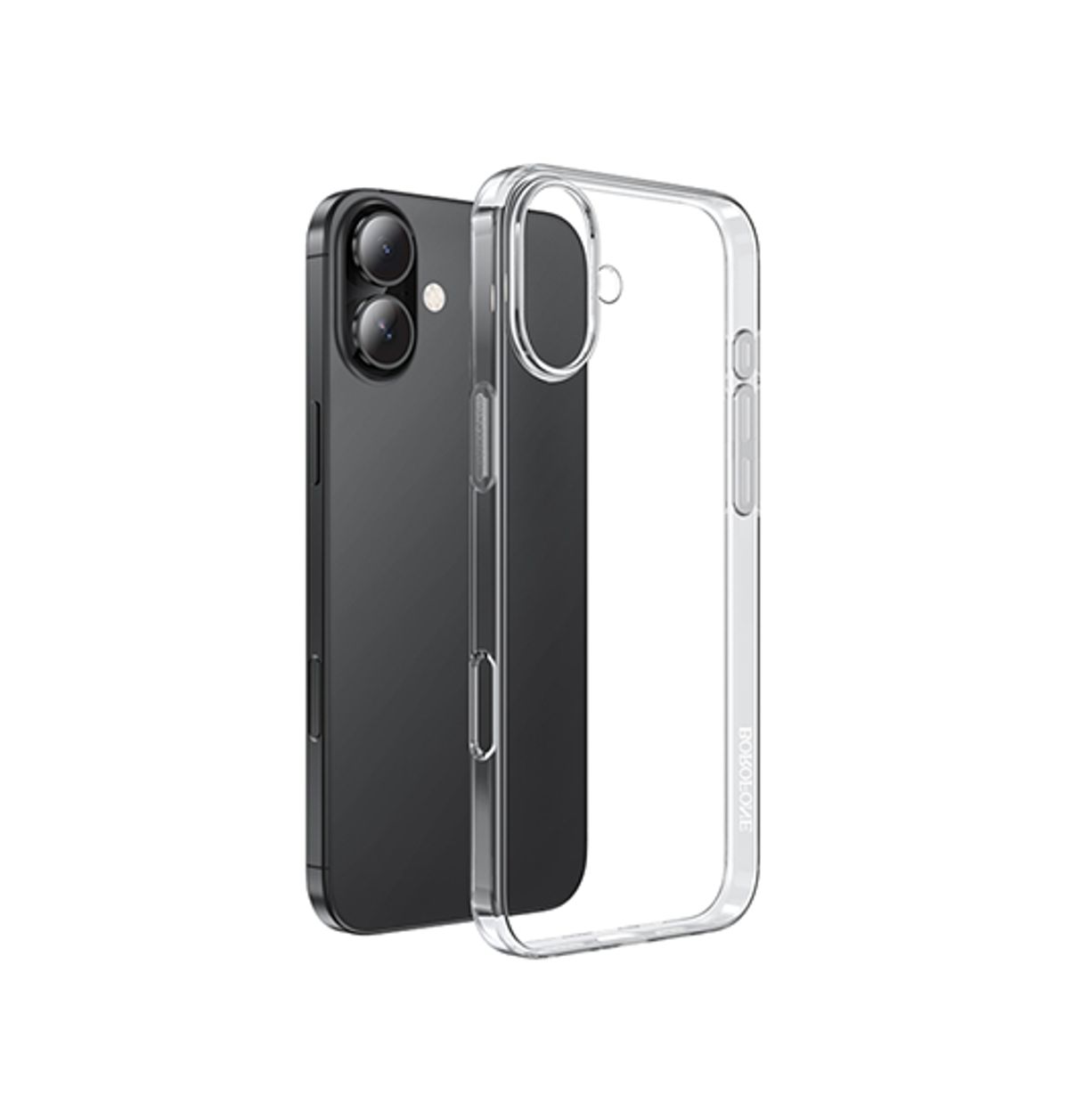 iPhone 16 Plus - Borofone&trade; Silikone Cover - Gennemsigtig