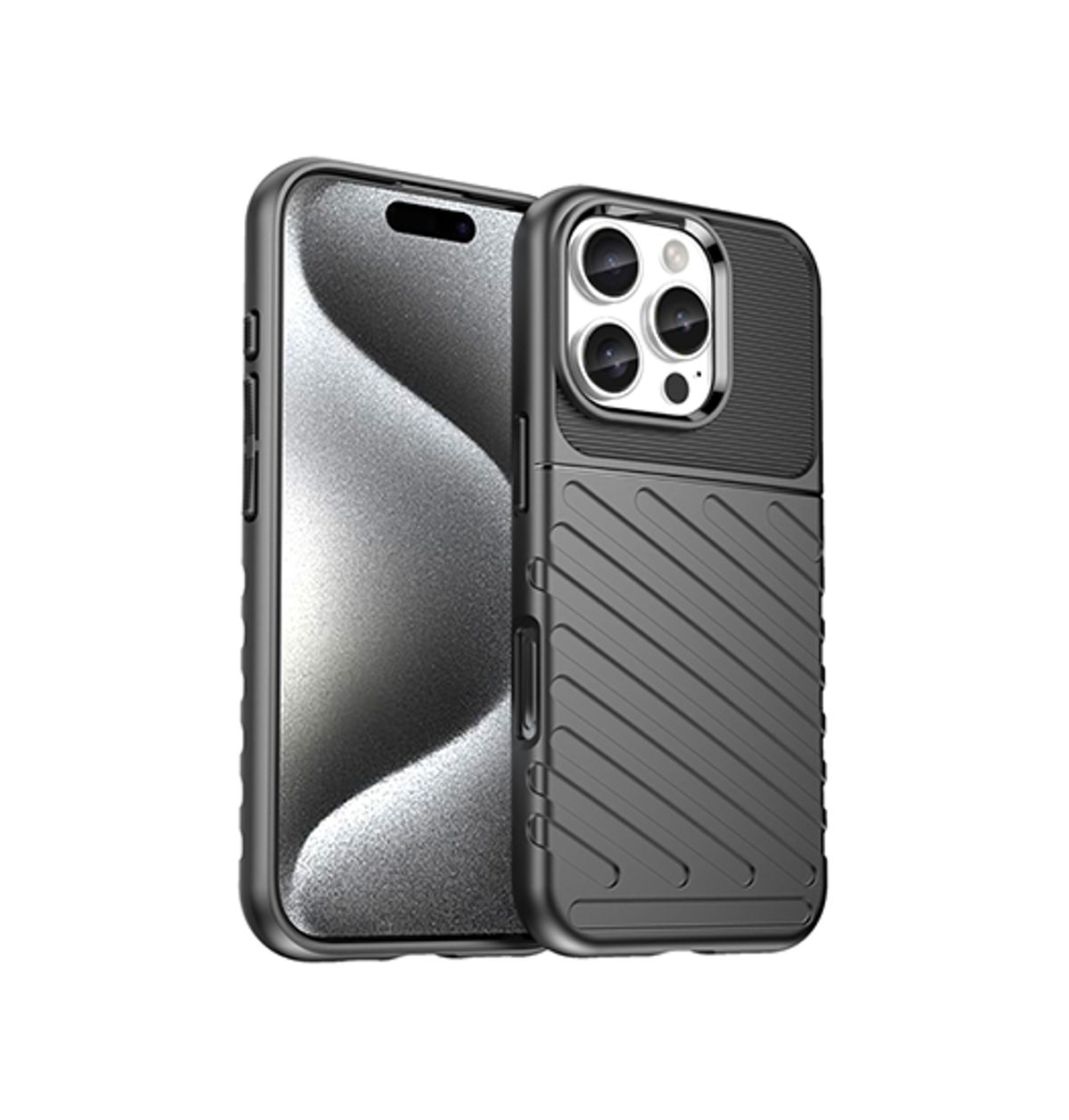 iPhone 16 Pro Max - Thunderbolt&trade; Silikone Cover - Sort