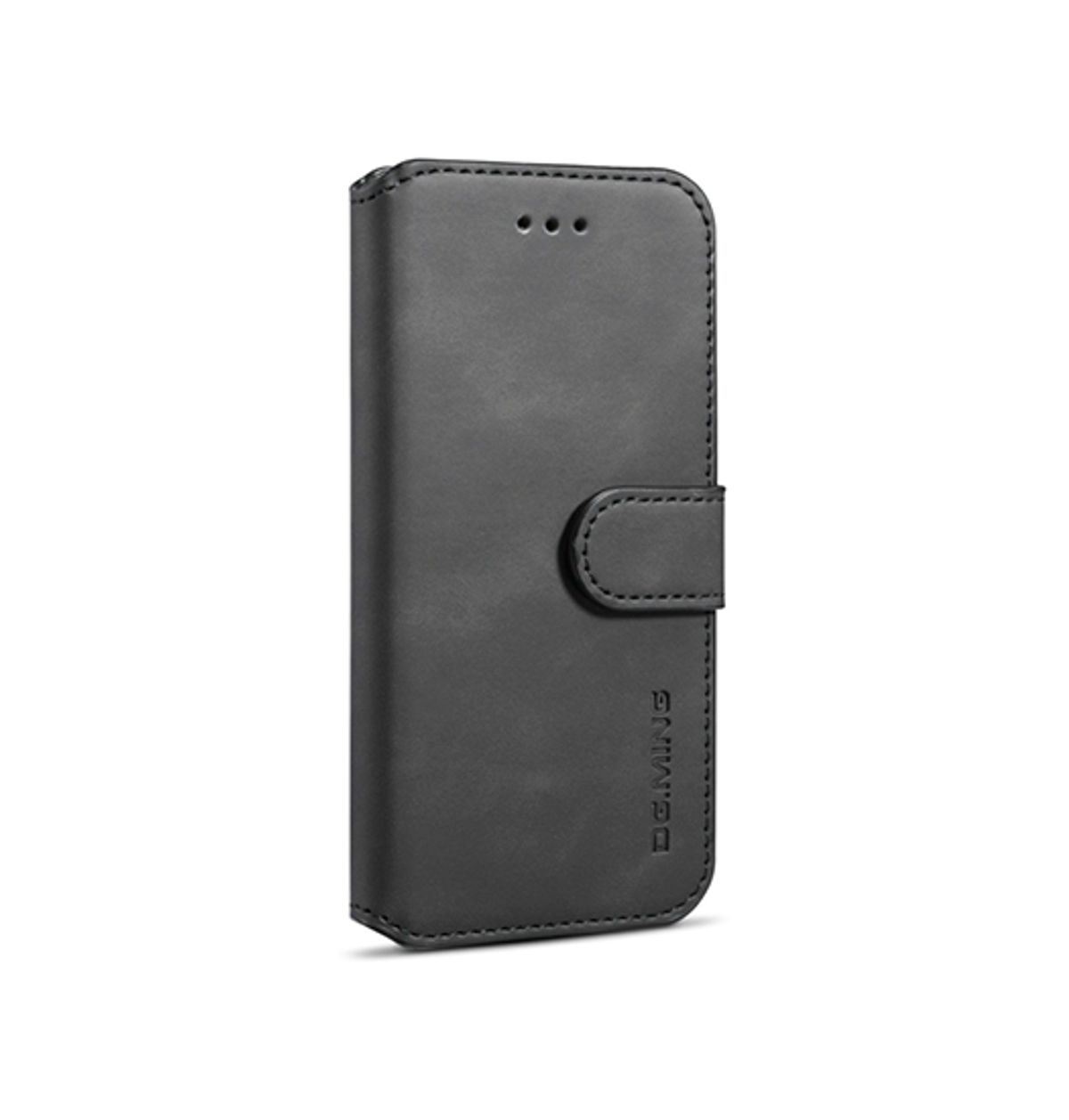 iPhone 6/6s - DG.MING&trade; Classical Læder Etui / Taske M. Pung - Sort