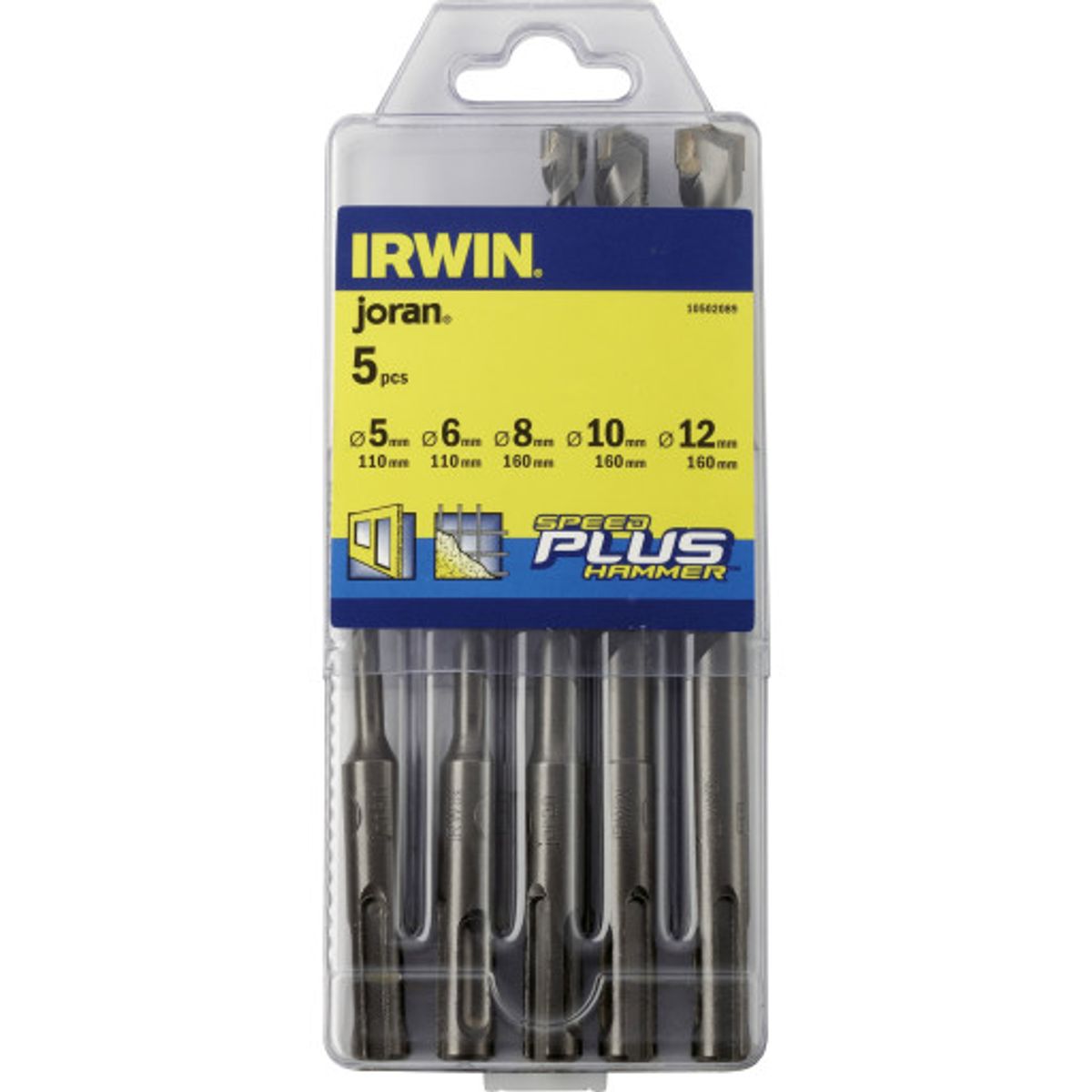 Irwin SDS+ Speedhammer Plus borsæt - Ø5-12 mm - m. 5bor