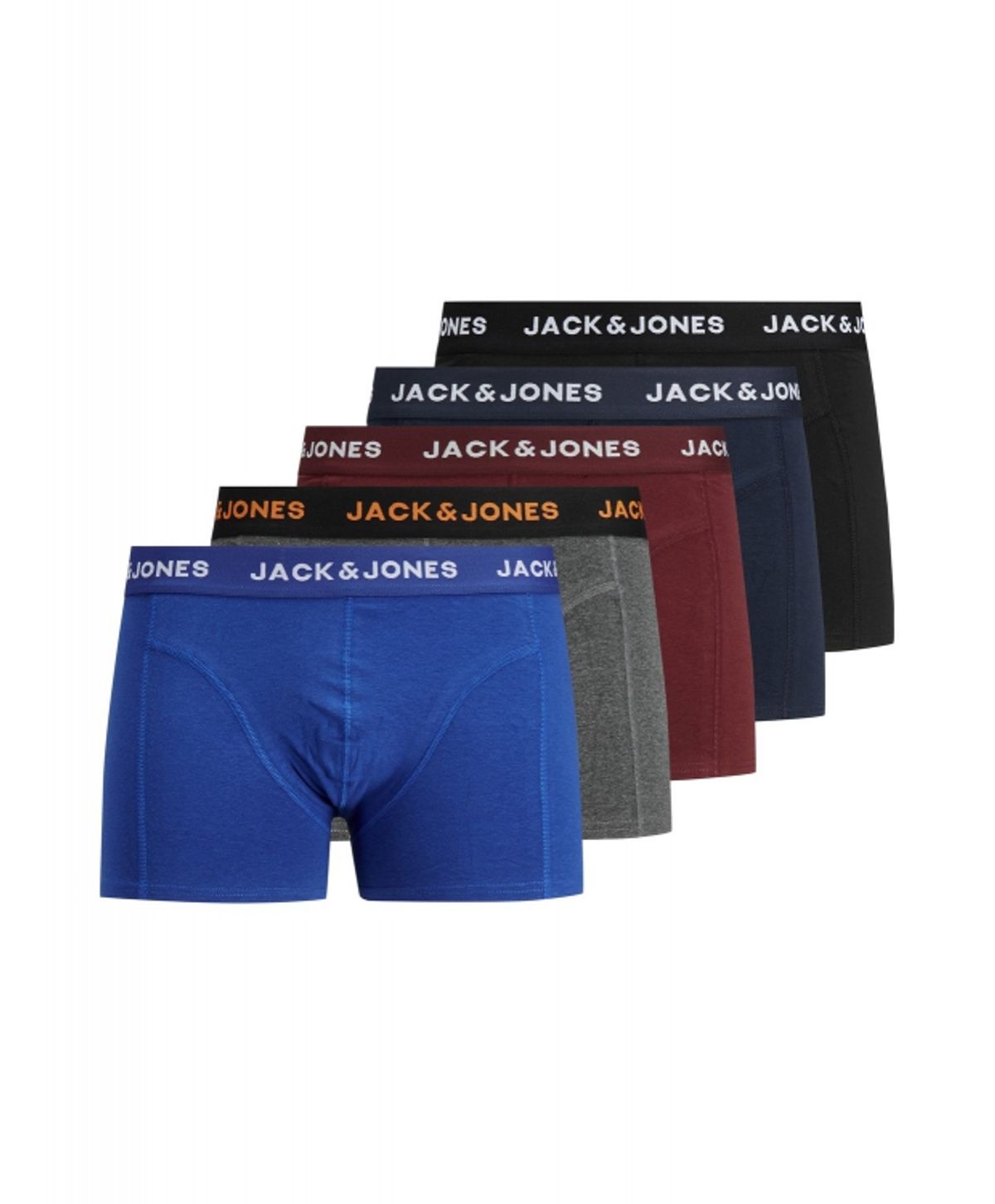 Jack & Jones 5pak underbukser/boksershorts i flerfarvet til herre