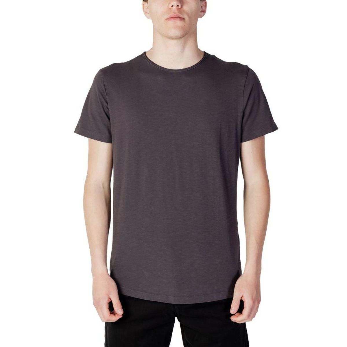 Jack Jones Gray Organic Cotton T-Shirt